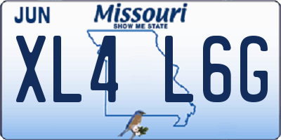 MO license plate XL4L6G