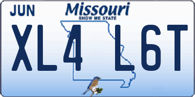 MO license plate XL4L6T