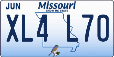 MO license plate XL4L7O