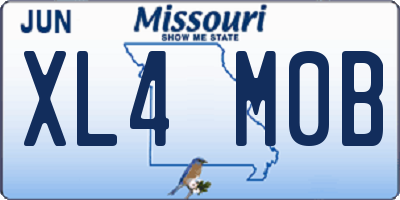 MO license plate XL4M0B