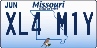 MO license plate XL4M1Y