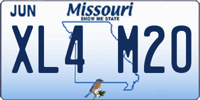MO license plate XL4M2O