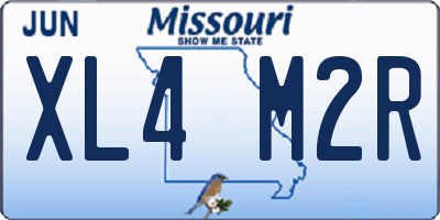 MO license plate XL4M2R