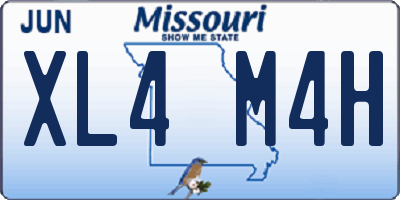 MO license plate XL4M4H