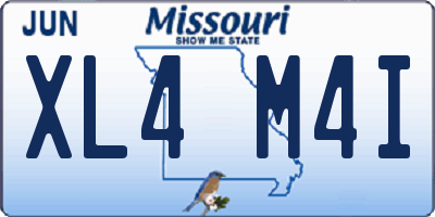 MO license plate XL4M4I