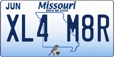 MO license plate XL4M8R