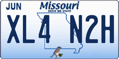 MO license plate XL4N2H