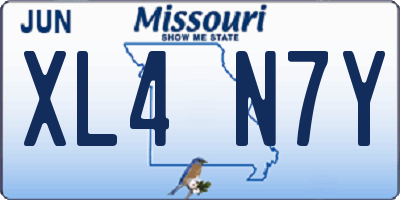 MO license plate XL4N7Y