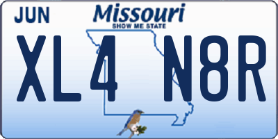 MO license plate XL4N8R