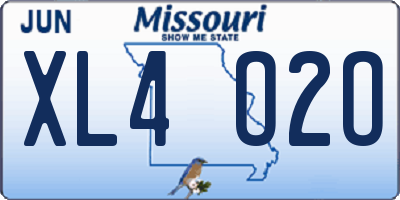 MO license plate XL4O2O