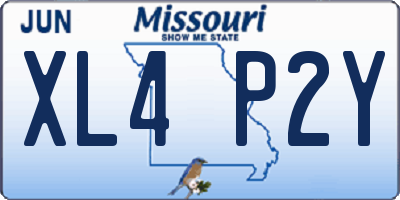 MO license plate XL4P2Y