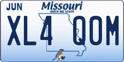 MO license plate XL4Q0M