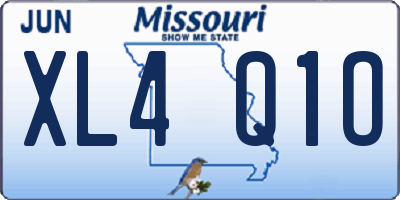 MO license plate XL4Q1O