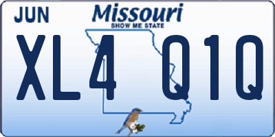 MO license plate XL4Q1Q