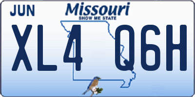 MO license plate XL4Q6H