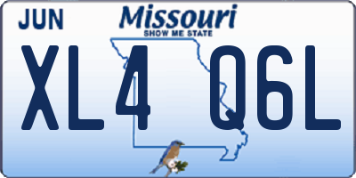 MO license plate XL4Q6L