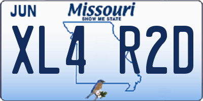 MO license plate XL4R2D