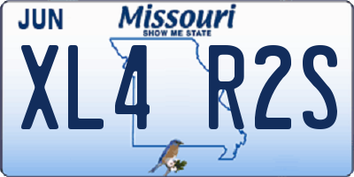 MO license plate XL4R2S