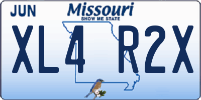 MO license plate XL4R2X