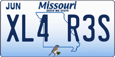 MO license plate XL4R3S