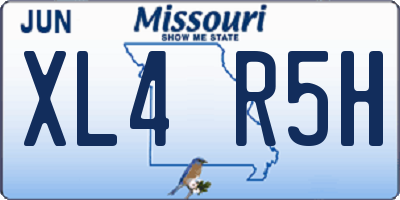 MO license plate XL4R5H