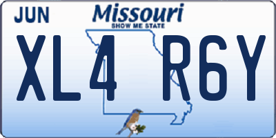 MO license plate XL4R6Y