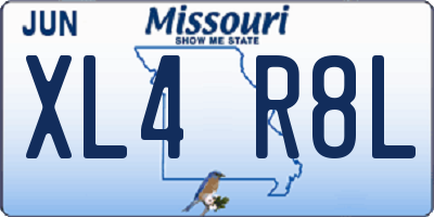 MO license plate XL4R8L