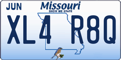 MO license plate XL4R8Q