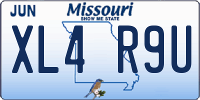 MO license plate XL4R9U