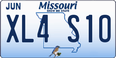 MO license plate XL4S1O