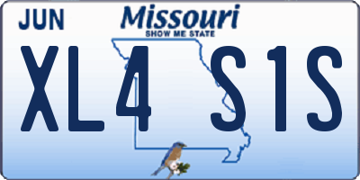 MO license plate XL4S1S