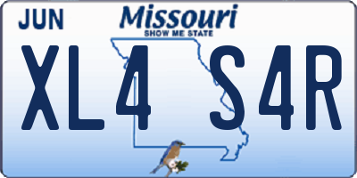 MO license plate XL4S4R
