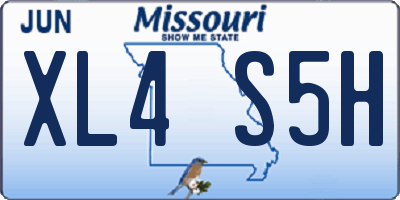 MO license plate XL4S5H