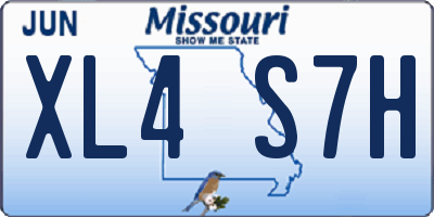 MO license plate XL4S7H