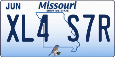 MO license plate XL4S7R