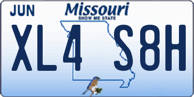 MO license plate XL4S8H
