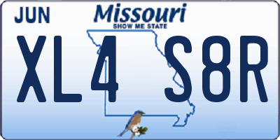 MO license plate XL4S8R