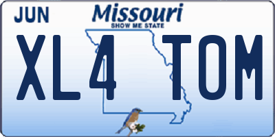 MO license plate XL4T0M