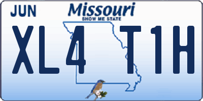 MO license plate XL4T1H