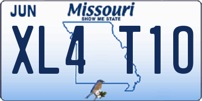 MO license plate XL4T1O