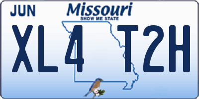 MO license plate XL4T2H