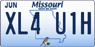 MO license plate XL4U1H