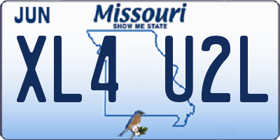 MO license plate XL4U2L