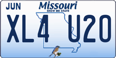 MO license plate XL4U2O