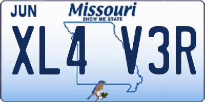 MO license plate XL4V3R