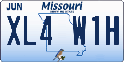 MO license plate XL4W1H
