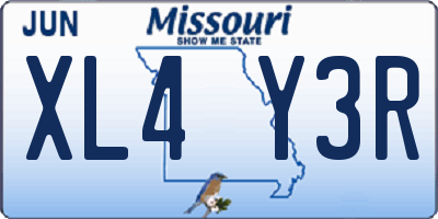 MO license plate XL4Y3R