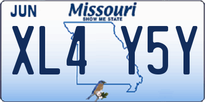 MO license plate XL4Y5Y