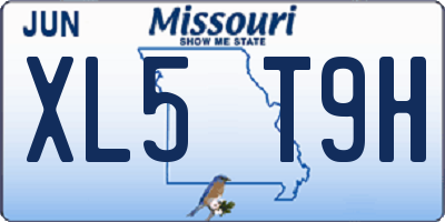 MO license plate XL5T9H