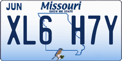 MO license plate XL6H7Y